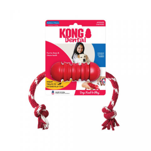 KNG-12121- KONG DENTAL M WITH ROPE 1